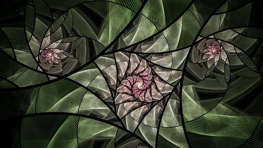 Fractal art artistic pattern. Free illustration for personal and commercial use.