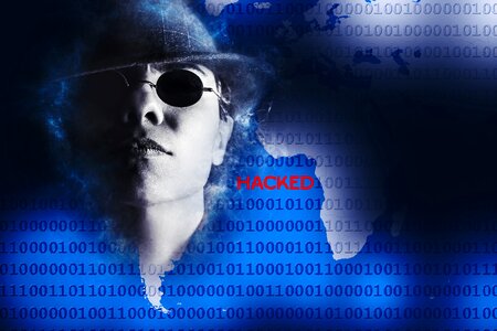 Internet cyber hacking. Free illustration for personal and commercial use.