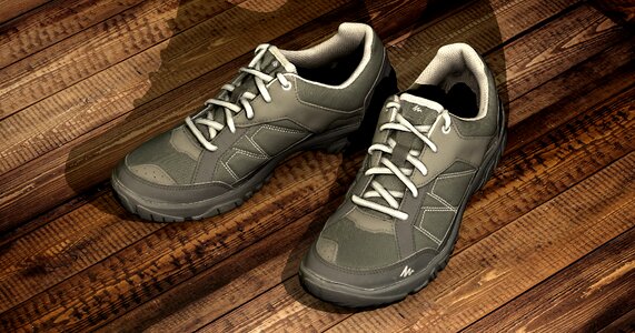 Sports shoes sporty grey. Free illustration for personal and commercial use.