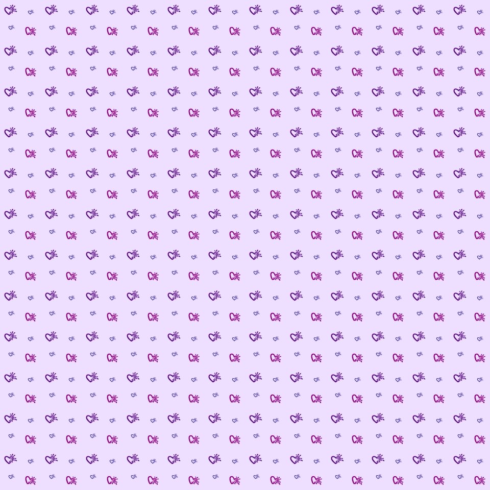 Violet heart pattern background. Free illustration for personal and commercial use.