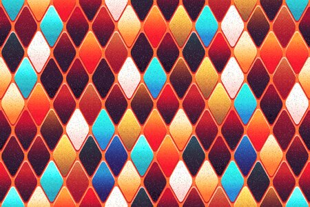 Diamond shape tile colorful abstract background