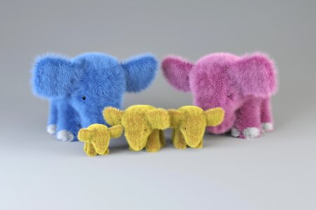 Toys plush elephants Free illustrations. Free illustration for personal and commercial use.
