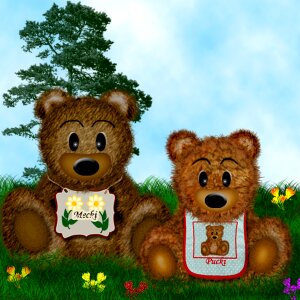 Teddy bear toys Free illustrations. Free illustration for personal and commercial use.