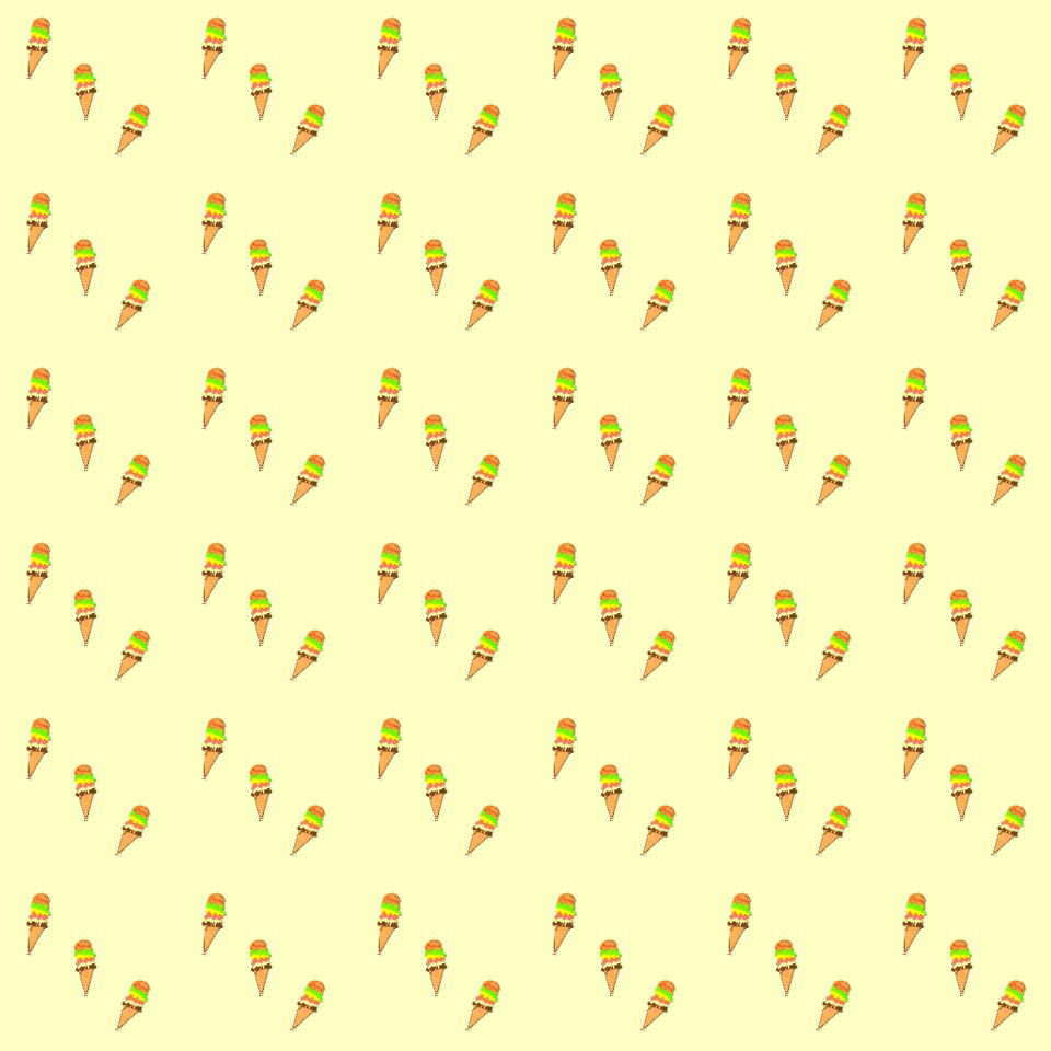 Ice pattern ice cream cones schleckeis. Free illustration for personal and commercial use.
