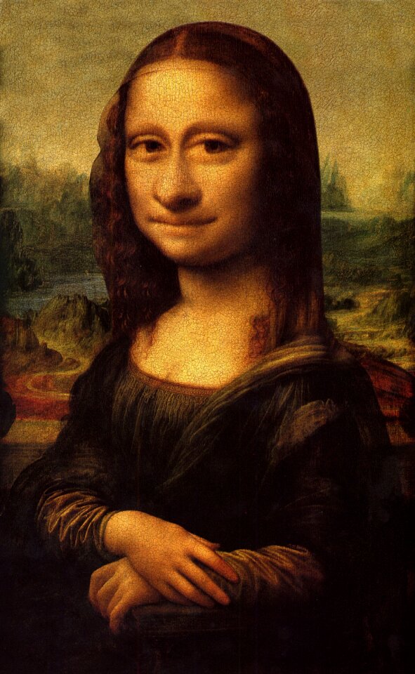 Expression mona lisa smile - Free Stock Illustrations | Creazilla