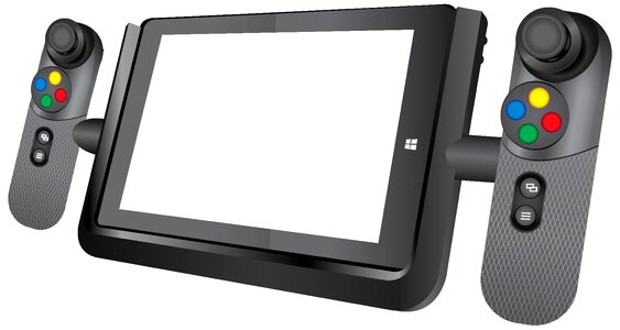 Pad tablet computer. Free illustration for personal and commercial use.