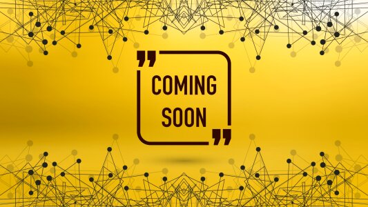 Coming soon launch. Free illustration for personal and commercial use.