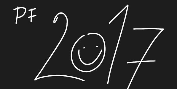 Happy 2017 happy new year. Free illustration for personal and commercial use.
