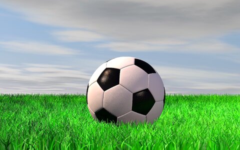 Football pitch ball sport. Free illustration for personal and commercial use.