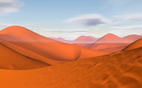 Sahara wide dune. Free illustration for personal and commercial use.