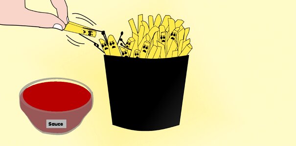 Tomato ketchup revolt sauce. Free illustration for personal and commercial use.