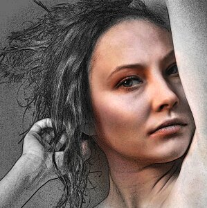 Woman face beauty. Free illustration for personal and commercial use.