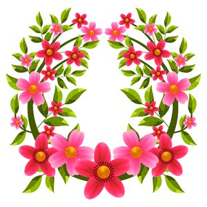 Flower arrangement spring ornament. Free illustration for personal and commercial use.