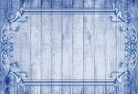 On wood wooden wall blue. Free illustration for personal and commercial use.