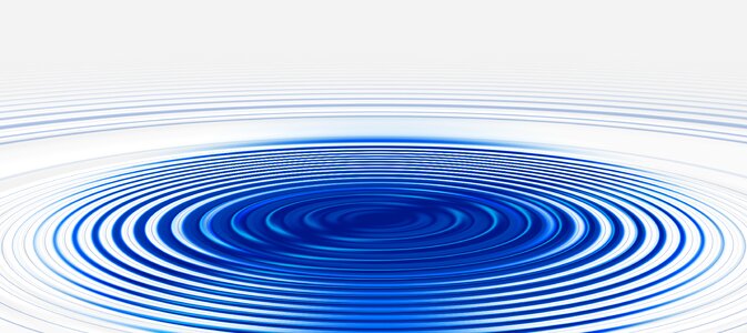 Water circle blue wave. Free illustration for personal and commercial use.