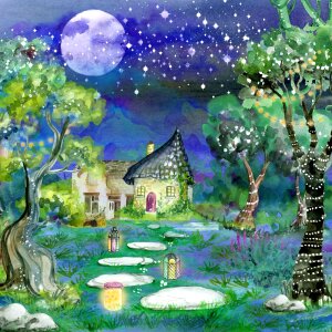 House wood forest. Free illustration for personal and commercial use.