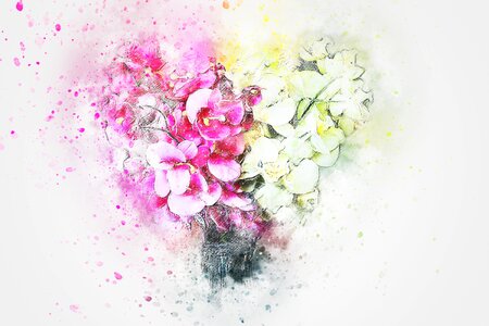 Abstract nature wedding. Free illustration for personal and commercial use.