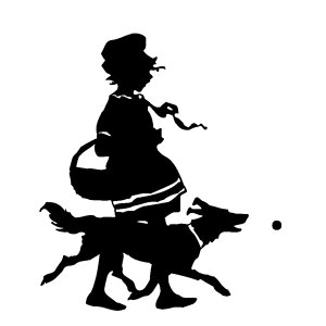 Dog victorian antique. Free illustration for personal and commercial use.