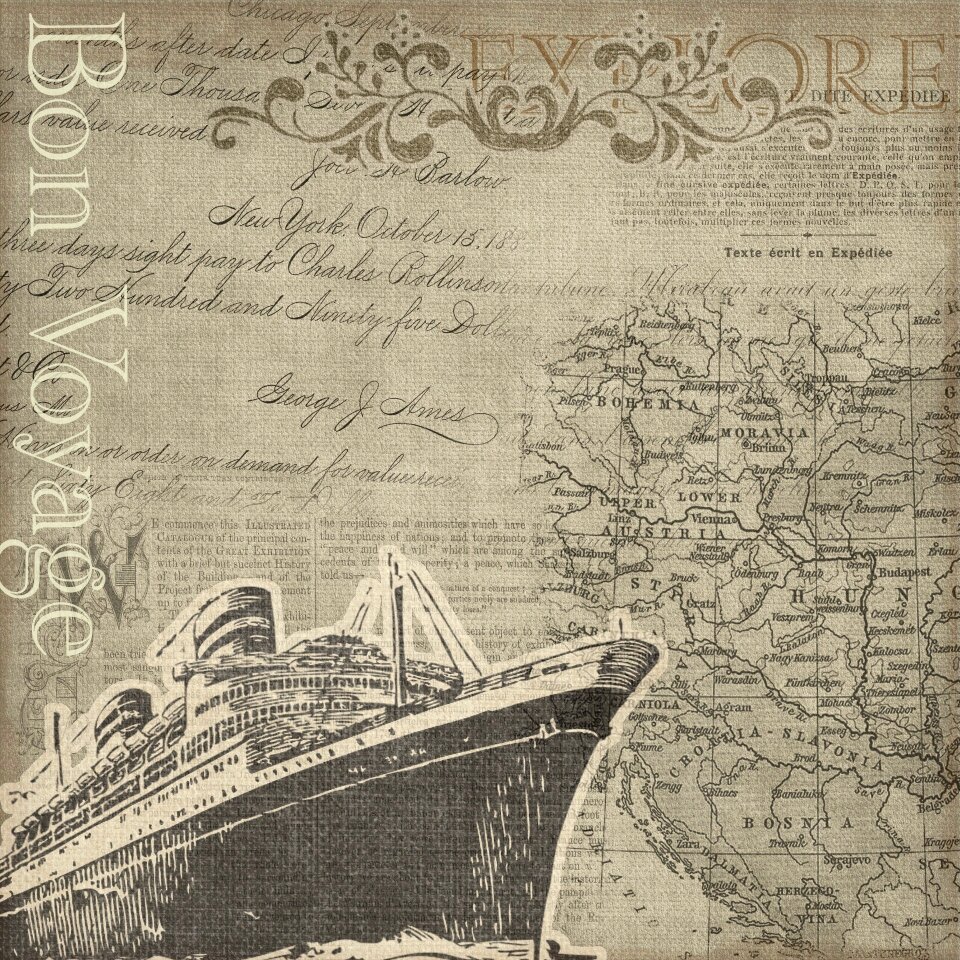 Explorer travel vintage. Free illustration for personal and commercial use.
