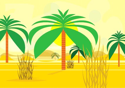Palm tobacco arab. Free illustration for personal and commercial use.
