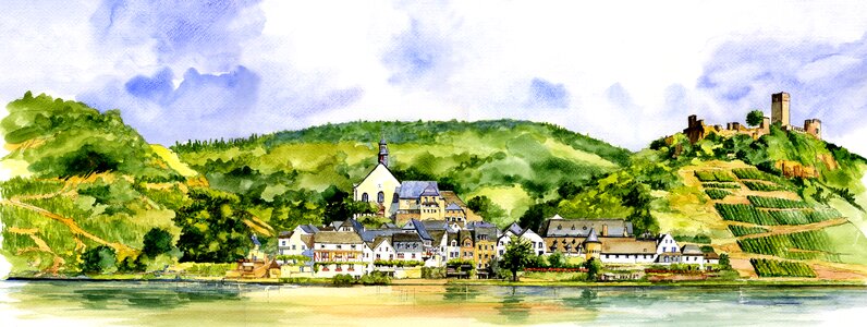 Beilstein city Free illustrations. Free illustration for personal and commercial use.