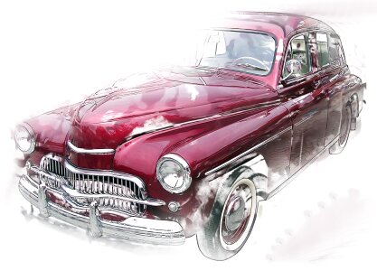 Antique auto retro car auto. Free illustration for personal and commercial use.