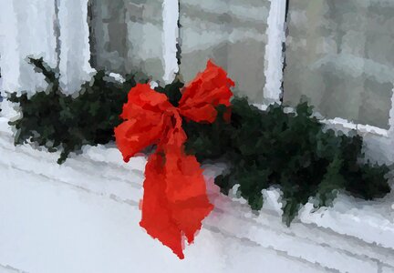 Christmas holiday poinsettia. Free illustration for personal and commercial use.