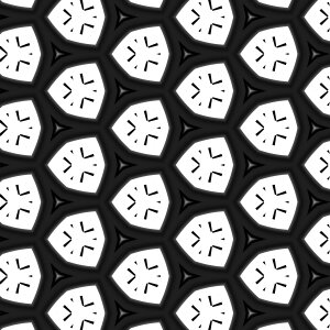 Tile black pattern. Free illustration for personal and commercial use.