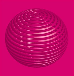 Ball pink perspective. Free illustration for personal and commercial use.