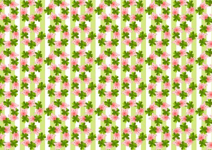 Four leaf clover wrapping paper pattern. Free illustration for personal and commercial use.