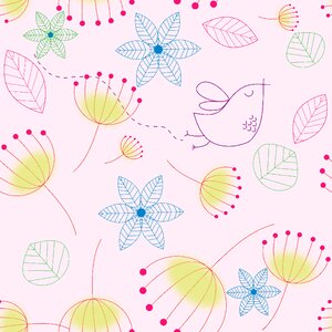 Design flowers decoration. Free illustration for personal and commercial use.