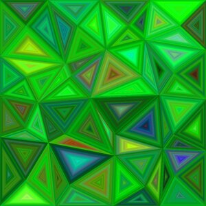 Triangular concentric green. Free illustration for personal and commercial use.