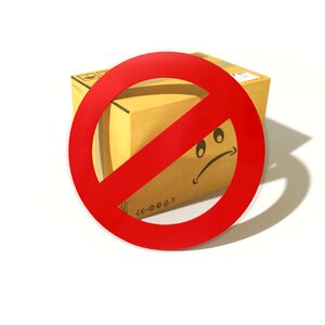 No packages package acceptance icon. Free illustration for personal and commercial use.