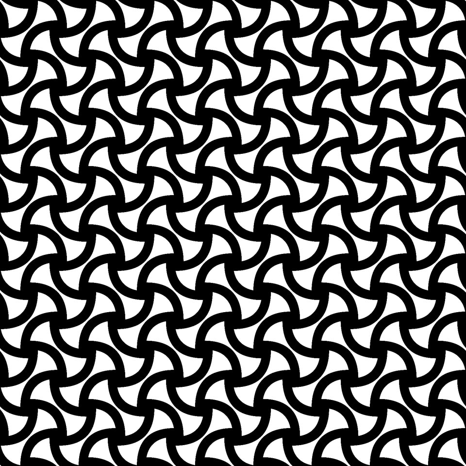 Geometric monochrome black. Free illustration for personal and commercial use.