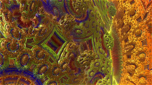 Digital art structure fractal art. Free illustration for personal and commercial use.