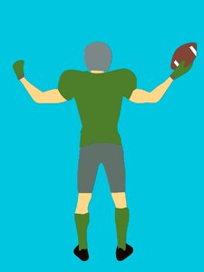 Football full length. Free illustration for personal and commercial use.