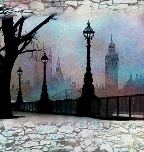 United kingdom city thames embankment. Free illustration for personal and commercial use.
