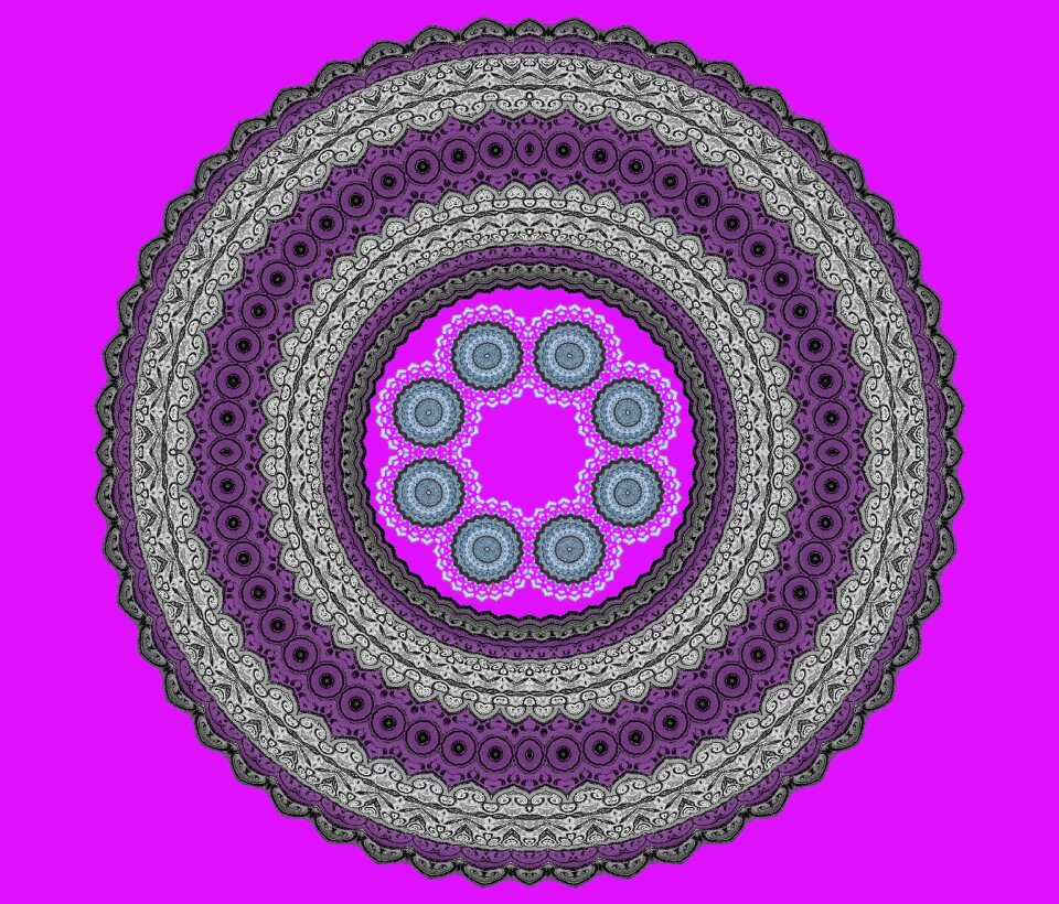 Design circular ornament meditation. Free illustration for personal and commercial use.