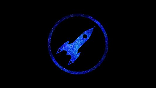 Galaxy rocket icon. Free illustration for personal and commercial use.