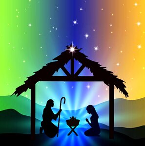 Nativity religion baby. Free illustration for personal and commercial use.