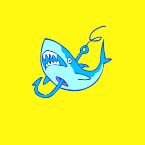 The sea shark Free illustrations. Free illustration for personal and commercial use.