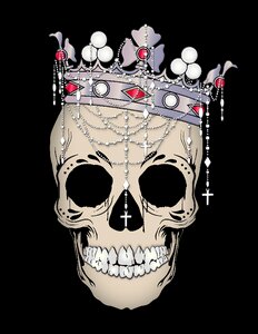 Halloween horror crown. Free illustration for personal and commercial use.