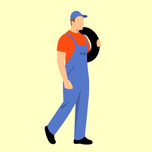 Man carrying caucasian. Free illustration for personal and commercial use.