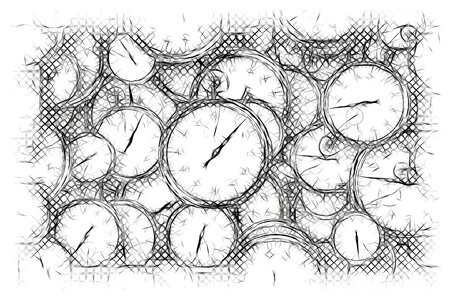 Watches time of business. Free illustration for personal and commercial use.