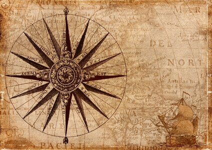 Antique navigation vintage. Free illustration for personal and commercial use.