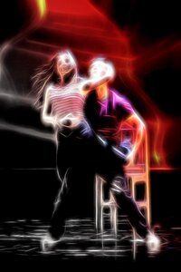 Dancer ballet couple. Free illustration for personal and commercial use.