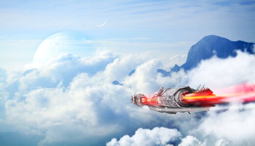 Sky forward atmosphere. Free illustration for personal and commercial use.