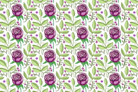 Floral flowers roses. Free illustration for personal and commercial use.