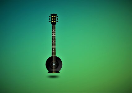 Audio design guitar. Free illustration for personal and commercial use.