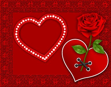 Design red rose background. Free illustration for personal and commercial use.